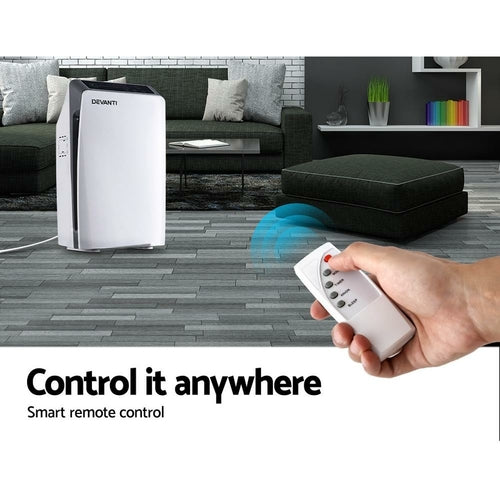Devanti Air Purifier Purifiers HEPA Filter Home Freshener Carbon